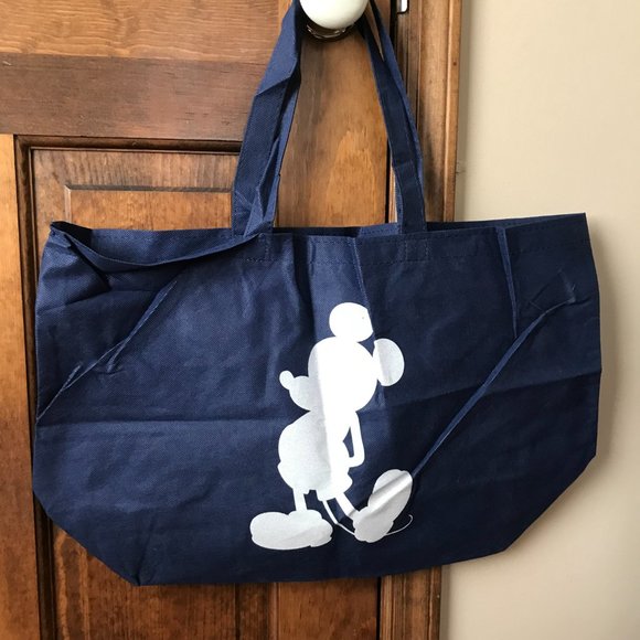 Disney Store Reusable Blue Tote Bag w/Mickey Mouse #2 - Picture 4 of 7